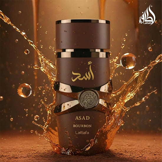 Personal fragrance — Lattafa Asad Bourbon unisex eau de parfum spray 3.4 oz