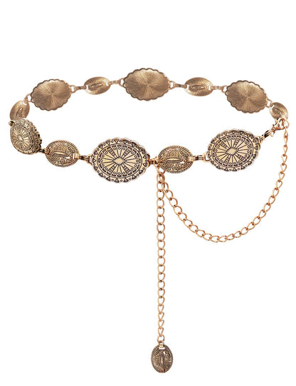 APPAREL_BELT — TOPACC western metal concho belt for women and cowgirls