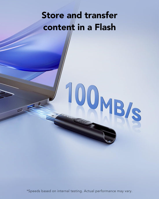 Lexar 64GB flash drive — USB 3.2 Gen 1 with 100MB/s speed