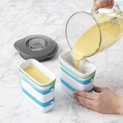 YouCopia freezer food block maker — creates uniform food blocks for easy storage and use.