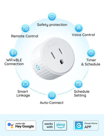 Govee smart plug — WiFi outlet with timer function and group controller