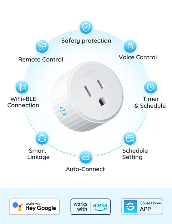 Govee smart plug — WiFi outlet with timer function and group controller