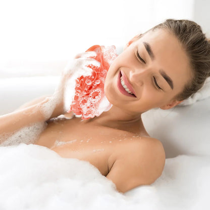 Fu Store bathing sponge — 4 pack loofah set for body wash men and women