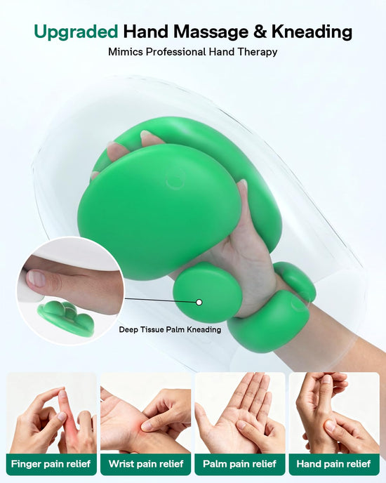 Hand Massager for Arthritis and Carpal Tunnel, Upgraded Kneading Massage