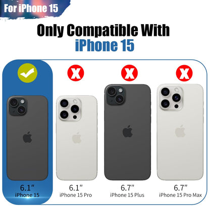Sitong battery case - 5000mAh rechargeable for iPhone 15, 6.1 inch black