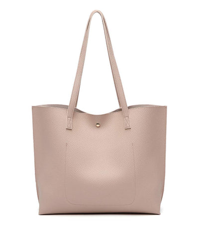 Dreubea women's tote handbag — soft faux leather with tassel detail
