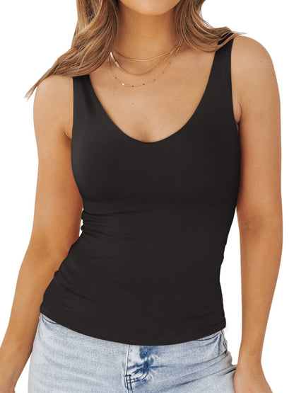 Shirt — Double lined v neck design
