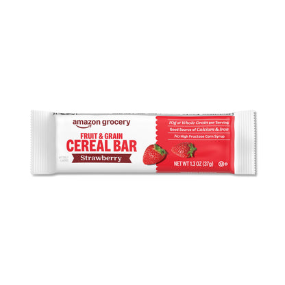 Snack food bar — Strawberry flavor, 10.4 oz, 8 count pack by Amazon Grocery