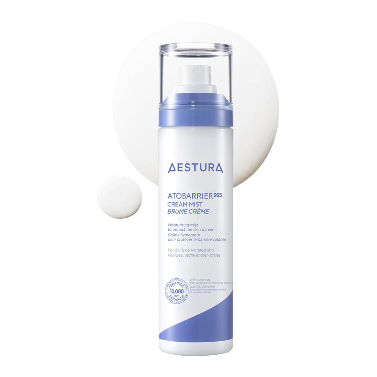 AESTURA ATOBARRIER365 cream mist — 10,000ppm ceramides for moisture barrier support