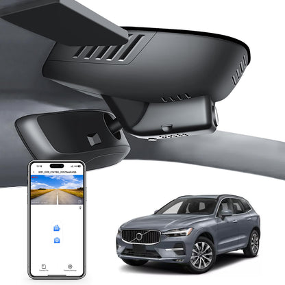 Mangoal 4K dash cam - Custom fit for Volvo XC60 2022-2026 with UHD video and GPS
