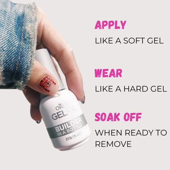 Orly builder in a bottle soak-off sculpting gel — long-lasting builder gel with brush-on application