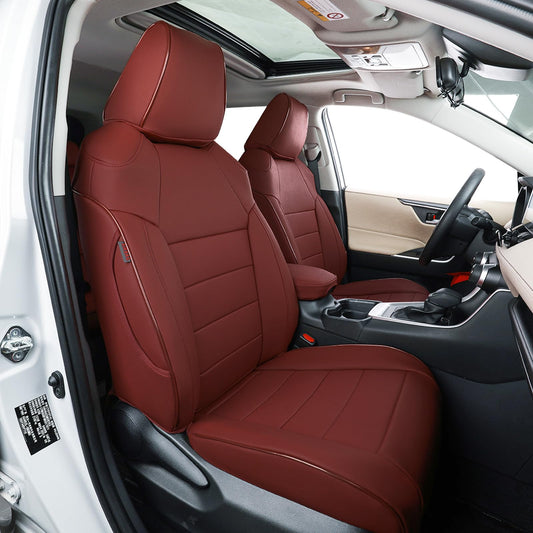 EKR Rav4 seat covers - Custom fit leather seat cover set for Toyota Rav4 2019-2025