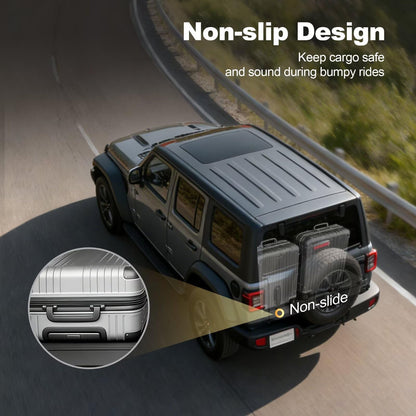 Upgraded vehicle mat — All weather cargo liner for 2018-2026 Jeep Wrangler JL 4X4 without OEM subwoofer