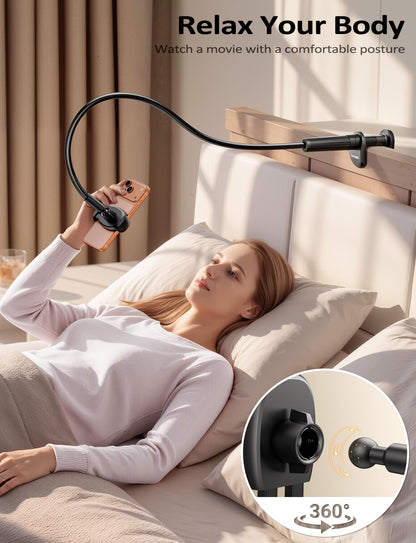 Tryone gooseneck phone holder stand — flexible arm adjustable mount for phones 4-7