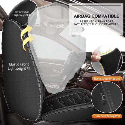 Vehicle seat cover — Custom fit faux leather for Ford Fusion 2010-2020