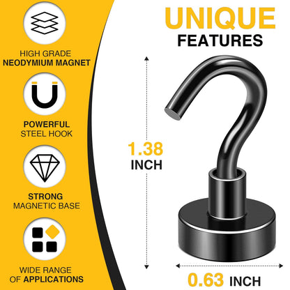 STORAGE_HOOK — DIYMAG magnetic hooks with strong magnets for home and kitchen use.