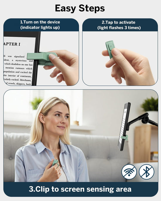 DATAFY remote control ring page turner for Kindle Paperwhite and Kobo eReaders