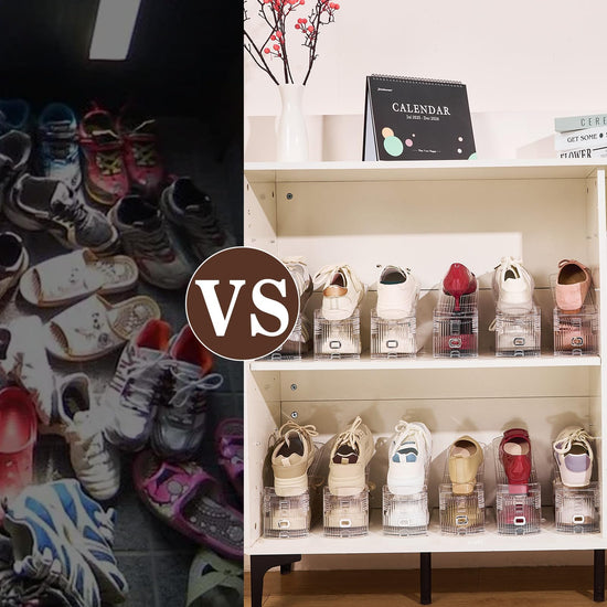 ITEM_STAND — Tooknin shoe slots organizer for closet space saving storage solution.