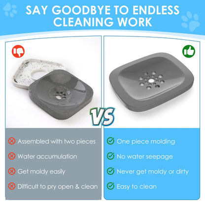 Pet feeder — Spill proof design for slow drinking dogs