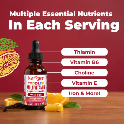Vitamin - Liquid multivitamin by MaryRuth's, non-GMO, small bottlesVitamin - Liquid multivitamin by MaryRuth's, small bottles, non-GMO