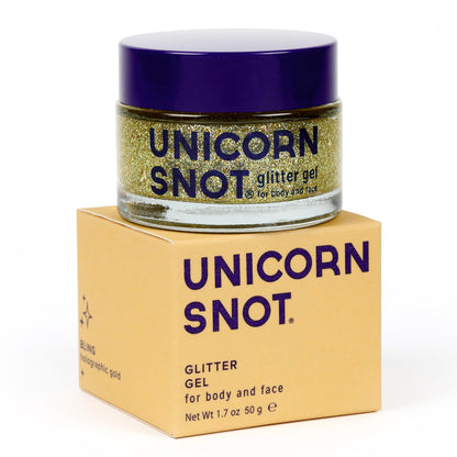 Glitter — Holographic body gel by Unicorn Snot, vegan and cruelty free.