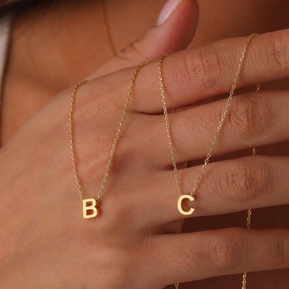 JNZSSWHJJH initial necklace - dainty A-Z pendant for women and girls