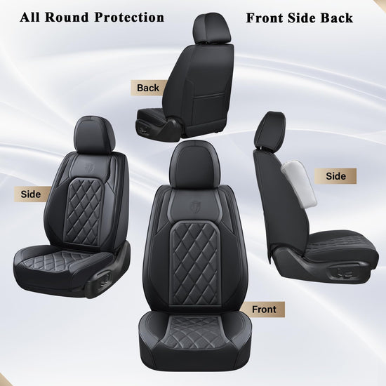 Coverado car seat cover — waterproof faux leather for most vehicles