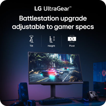 LG 27GR83Q-B gaming monitor — 27-inch QHD with 240Hz refresh rate and G-Sync