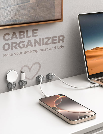 Chfeila cord management cover — Dual spring and clasp design for stability