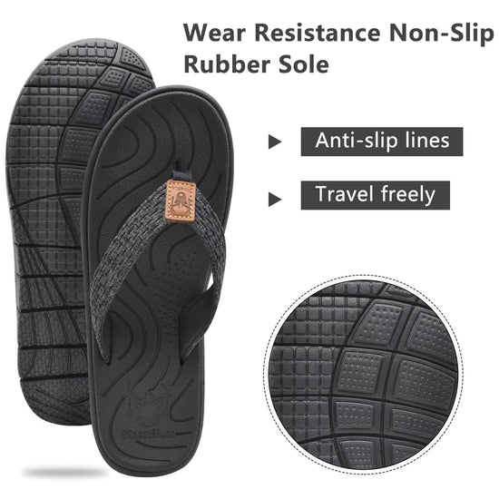 KuaiLu sandals with arch support for yoga mat and beach walking