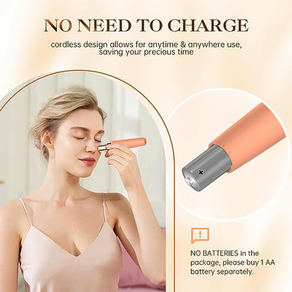 Silent Epilator for Women, 2-Speed Facial & Body Hair Remover, Smooth Glide Technology, for Face, Legs, Bikini & Arms