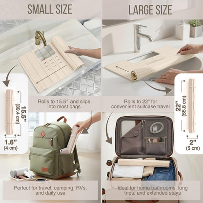 CADDY — Heat resistant silicone mat for small bathroom spaces
