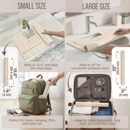 CADDY — Heat resistant silicone mat for small bathroom spaces