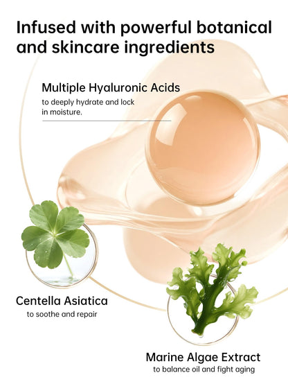 Catkin cushion foundation with buildable coverage and anti-aging serum, light beige 0.46 oz x 2