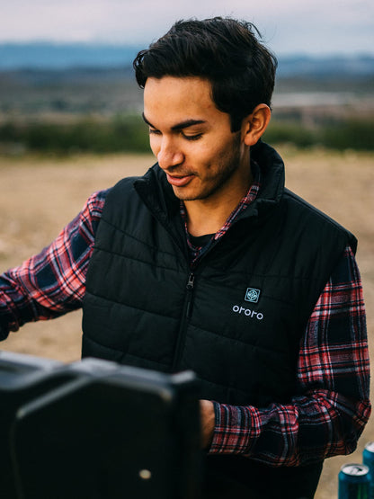 ORORO heated vest — lightweight and rechargeable