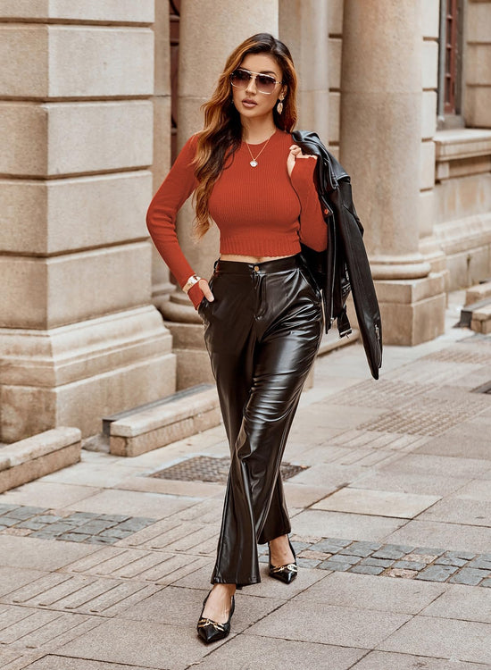 Pink Queen coordinated outfit — Long sleeve crop top and midi skirt set