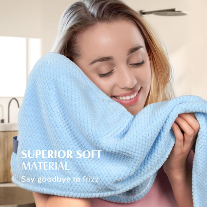 YFONG microfiber hair towel wrap - quick dry and super absorbent