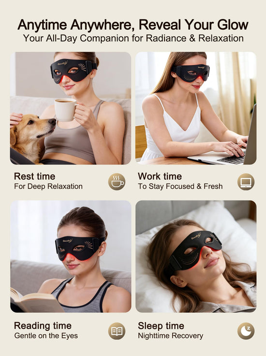 Gracekey red light therapy mask — 3 color modes with near infrared light 850nm