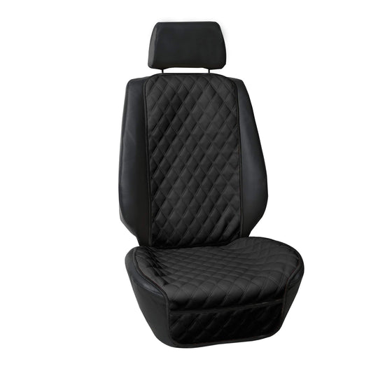 FH Group car seat cover — Faux leather with front pockets, airbag compatible