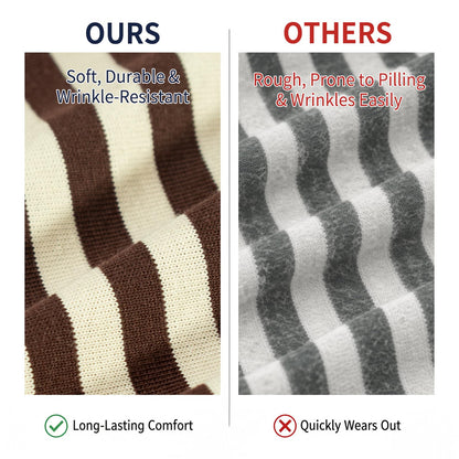 Shirt — Oversized striped long sleeve crewneck top by CHYRII