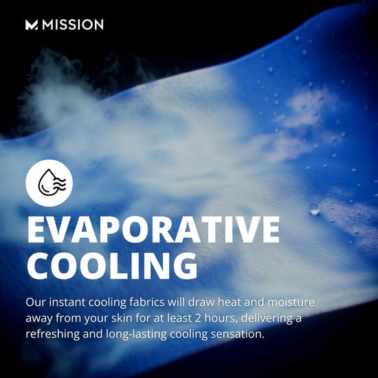 MISSION cooling towel — soft microfiber with UPF 50 protection and machine washable