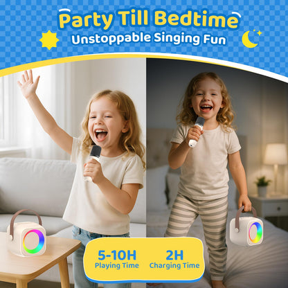 Jeefu karaoke machine for kids - fun gift for ages 3-12 years old girls and boys