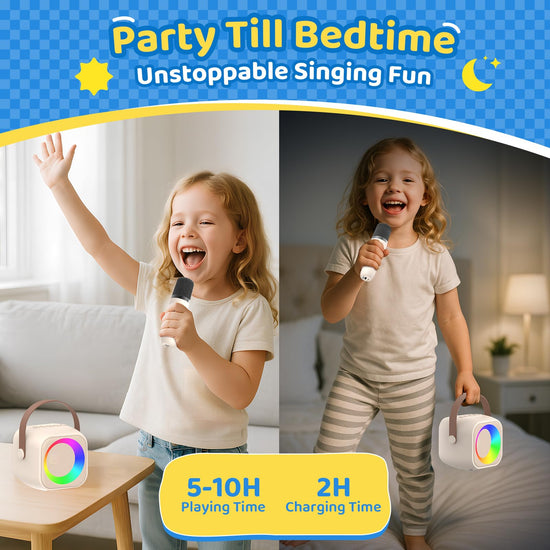 Jeefu karaoke machine for kids - fun gift for ages 3-12 years old girls and boys