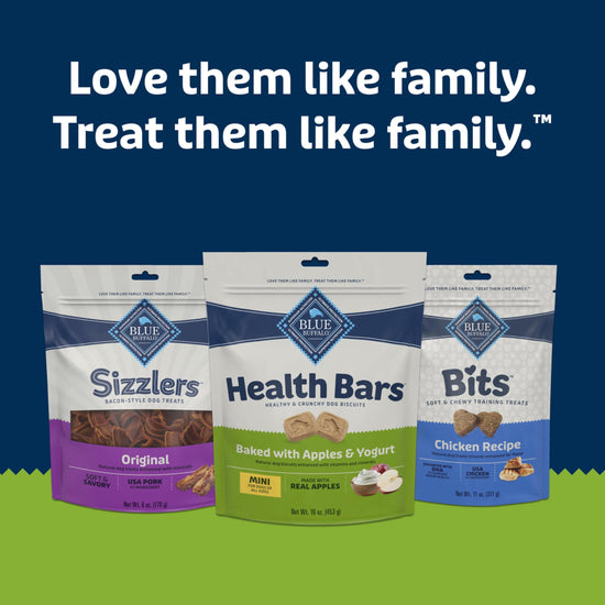 Pet food — Blue Buffalo health bars natural crunchy dog treats biscuits
