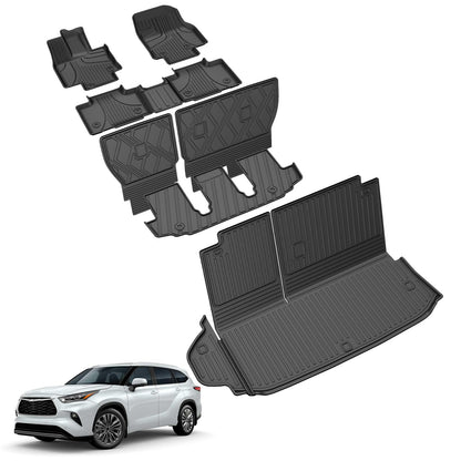 VEHICLE_MAT — AOMSAZTO custom fit all weather floor mats for 2020-2025 Toyota Highlander