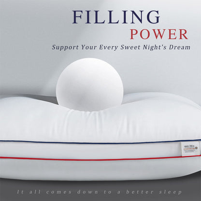 Bedufsar pillows — firm and supportive gusseted design for side and back sleepers