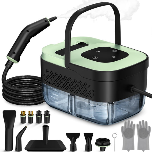 Steam cleaner — Portable handheld steamer with 16 accessories and 6 adjustable levels
