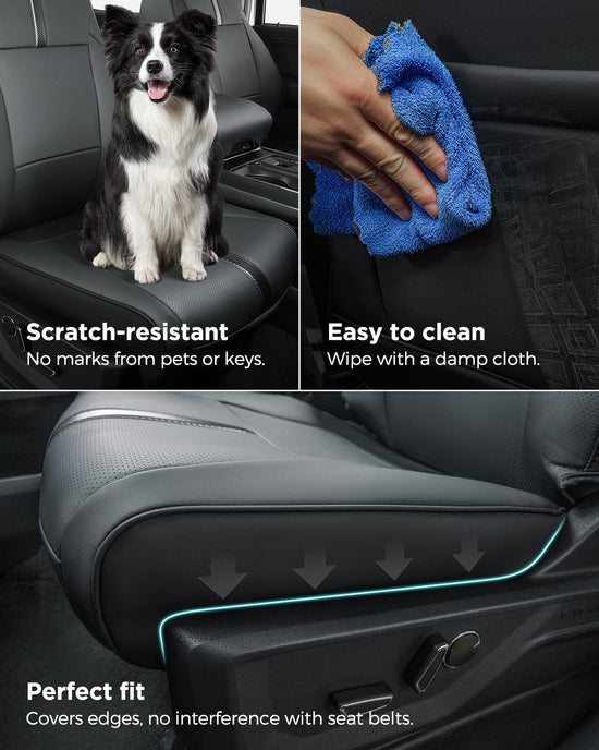 DiffCar vehicle seat cover — Leather waterproof custom fit for Ford F150 2015-2026