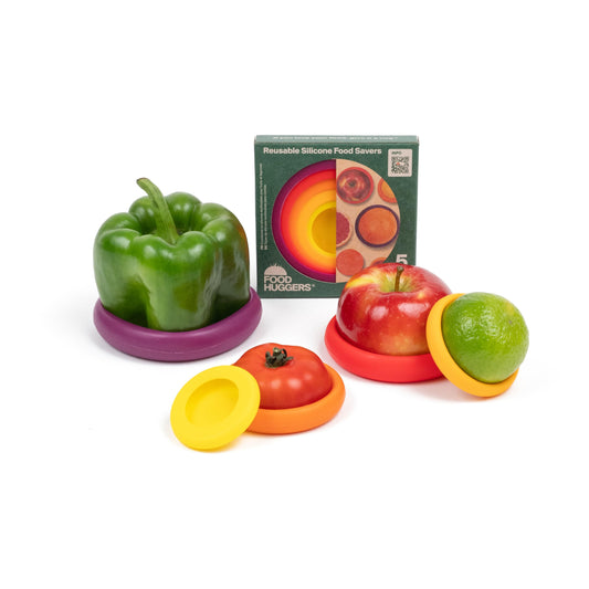 Food storage container — Reusable silicone covers for fruits and vegetables