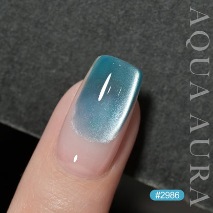 GAOY cat eye gel nail polish — glitter holographic with magnet 16ml